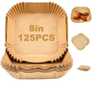 Los Más Vendidos: 150 Piezas de Papel Antiadherente de Doble Cara de 8 Pulgadas para Hornear, Reutilizable, para Freidoras de Aire - Product Image 2