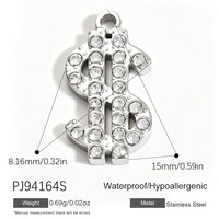 Pendentif amusant YML en acier inoxydable plaqué or et argent, émail, zircon, poisson océanique, cœur, accessoires de bijoux DIY, étanche