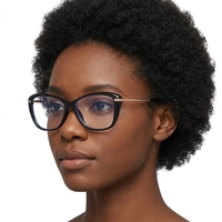 Lunettes de lecture et d'ordinateur anti-lumière bleue pour femmes adultes, avec verres PC, monture intégrale, design tendance