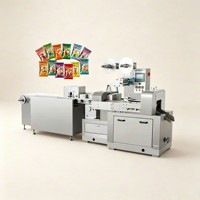 Machine automatique de découpe, de formage et d'emballage en sachet pour barres de caramel et de nougat