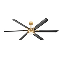 Nouveau ventilateur de plafond LED multifonction industriel de 72 pouces avec pales métalliques, moteur BLDC, télécommande, faible bruit, électrique, extérieur, garantie 5 ans