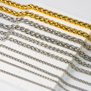 Tùy chỉnh 316L chuỗi 3mm/3.5mm/6mm/7mm Chopin chuỗi PVD 18K mạ vàng Vòng cổ nhiều kích cỡ có sẵn Franco chuỗi để làm - Product Image 4