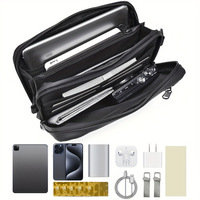 Sac bandoulière polyvalent pour homme, sac de poitrine grande capacité, sac carré de luxe haut de gamme
