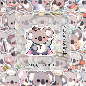 Autocollants adhésifs <span class=keywords><strong>Koala</strong></span> Cartoon Graffiti, style nordique, petits autocollants décoratifs animaux - Product Image 4