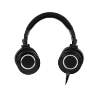 Simplefly D98 Casque filaire noir avec moniteur en direct Écouteurs sans fil Casque de studio fermé