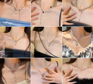 Collier Mixte <span class=keywords><strong>Kilo</strong></span> Vendu 40 ~ 50, Titane Acier, perles, pendentifs, Acier inoxydable, alliage, Diamant, hip Hop,Sweet Style - Product Image 5