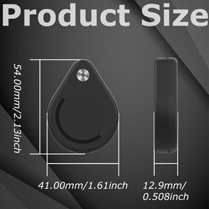 Funda protectora <span class=keywords><strong>impermeable</strong></span> antiarañazos <span class=keywords><strong>para</strong></span> Airtag Tracker, funda magnética negra <span class=keywords><strong>para</strong></span> motocicletas, bicicletas, equipaje - Product Image 6