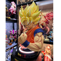 Buste GK grandeur nature personnalisé en fibre de verre Anime japonais résine Dragon Ball Goku Kakarotto Statue pour cadeau de Collection