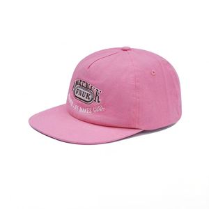 Casquette de baseball rose rétro américaine brodée en 3D à visière plate, souple, réglable, unisexe, style Y2K, sport, streetwear, tendance - Product Image 2