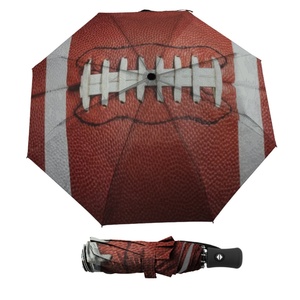 Wholesale Classic 21 Inch 8 Bone Fully-Automatic Glass Fiber Ribs Lightweight Custom Logo Print 3-Fold Travel <b>Umbrella</b> - Product Image 1