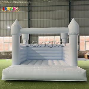 Châteaux gonflables en PVC de couleur claire, <span class=keywords><strong>mini</strong></span> château gonflable avec toboggans et piscine à balles pour enfants - Product Image 4