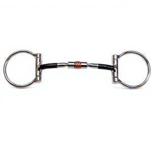Nuevos bocados para caballo de acero inoxidable azul con boca de hierro dulce/bridas de Riaz Jamal Intel - Product Image 4