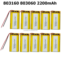 Batterie polymère lithium-ion rechargeable de haute qualité 803160 803060 3,7 V 2200 mAh avec PCM