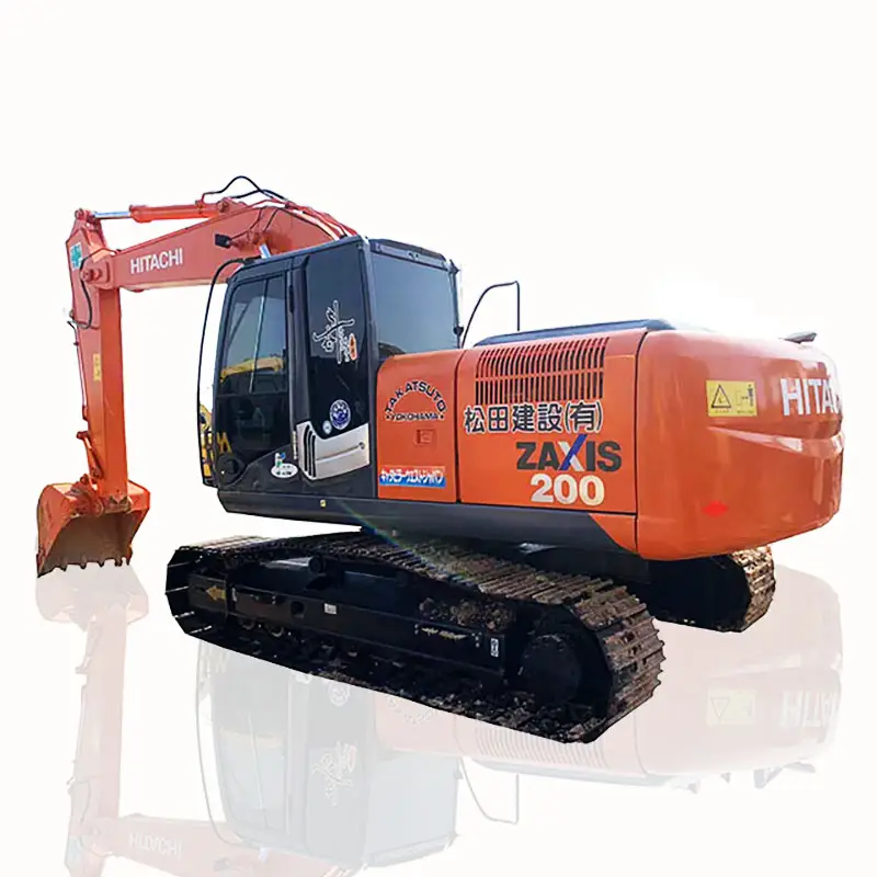 משומש יפן משומש היטאצ'י ZX200-3 מחפר 20 טון מחפר זחל משומש היטאצ'י EX200 ZX200 מחפר