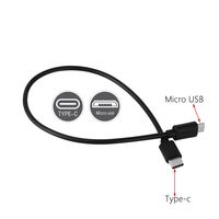 Câble de charge et de synchronisation USB-C vers Micro USB mâle OTG, type court, 10cm/25cm/50cm/1m, adaptateur durable pour transfert de données
