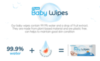 12 PAQUETS X 60 Lingettes Bébé Pures Formule la Plus Pure Testées SGS Sans Chlorure de Benzalkonium Lingettes Zéro Plastique