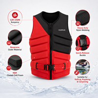 Chaleco Salvavidas Comercial para Rafting en Aguas Abiertas, 120-150N, Neopreno, PFD, Chaleco de Seguridad Ajustable para Kayak y Descenso de Cañones