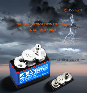 Dsservo DS3245 de Alto Torque, Impermeable, 45KG, Engranaje Metálico, Digital, Sin Núcleo, para Robot RC, Auto Baja 1/8 1/10 - Product Image 6