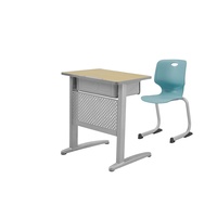 Ensemble moderne et durable de bureau et chaise pour étudiant, idéal pour les salles de classe des écoles primaires, secondaires et supérieures, et les appartements.