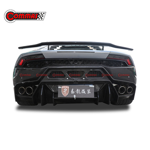 Kit de pare-chocs arrière style Vors en fibre de carbone pour Lamborghini Huracan LP610, diffuseur de pare-chocs, lèvre de pare-chocs, pièces automobiles - Product Image 2