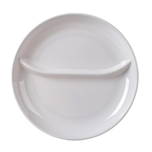 White Divided Serving Trays Plastic <b>Melamine</b> Food <b>Plates</b> For School Factory Canteen Hotel Meals 6 Compartment Design - Product Image 5