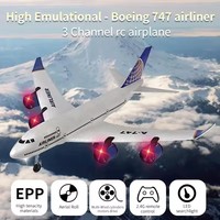 2.4G RTF carros a control remoto juguetes Simulation Boeing 747 Airbus A380 aile fixe mousse planeur avion modèle Rc avion