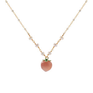 Colgante Redondo de Perla Natural de Agua Dulce 1465, Estilo Vintage, Chapado en Oro de 14K, Plata 925 con Perla Blanca - Product Image 5