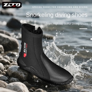 Botas de <span class=keywords><strong>Buceo</strong></span> ZCCO B52 Negras de Neopreno de 5MM, Botas de Alta Gama para Exteriores, para Playa, Surf, Tracing, Pesca, Snorkel, Antideslizantes - Product Image 2