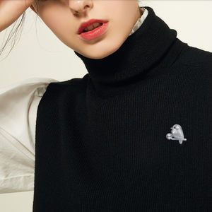 Broches de Plata de Ley 925 con Diseño de Pájaro de Piedra Natural al por Mayor DPZ-1000 - Product Image 4