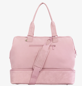 Sac de voyage week-end en toile, nylon, polyester, cuir végétalien, personnalisable avec logo, fermeture éclair, style mode, vente en gros usine - Product Image 1