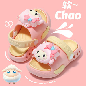 รองเท้าแตะเด็ก - สไตล์การ์ตูนฤดูร้อน - รองเท้าเด็กชายและเด็กหญิง - กันลื่น น้ำหนักเบา พื้นนุ่ม - รองเท้าแบบสวมสองชิ้น - Product Image 6