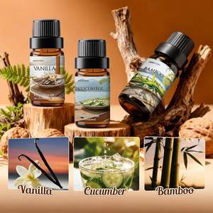 Набор эфирных масел Tranquil, 6 шт., 10 мл: Ваниль, Лаванда, Огурец, Бамбук. Стойкий аромат. Возможность нанесения логотипа. - Product Image 2