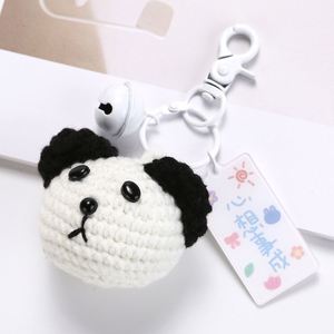 Porte-clés en crochet en gros, jouets en crochet, porte-clés amigurumi, animaux en crochet (mouton, chat, cochon, grenouille, lapin, ours, baleine), porte-clés animaux en macramé - Product Image 3