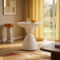 Table basse convertible moderne beige en MGO pour salon, chambre, salle à manger, meubles de maison