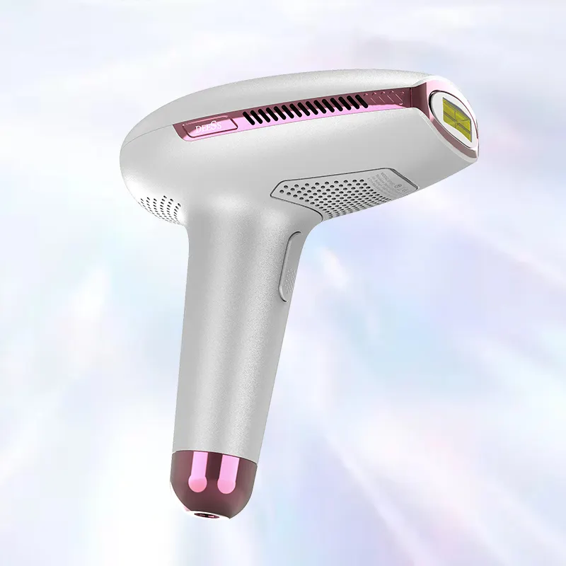 جهاز إزالة الشعر بنموذج الثلج للاستخدام المنزلي جهاز ليزر دائم مع تقنية التبريد EMS لتجديد شباب بشرة الوجه والساقين والجسم