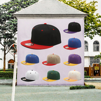 Gorra Snapback Lisa al por Mayor con Visera Plana, Bicolor, Estilo Béisbol, Hip Hop, Streetwear, Ajustable, Poliéster/Algodón, Para Todas las Estaciones