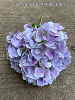Bunga buatan hydrangea ungu berkualitas tinggi & Dekor rumah bunga buatan sutra