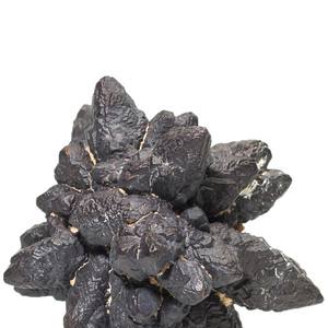 Piedra de Cuarzo de Profecía Egipcia, Cristal en Bruto, Nódulo de Manganeso con Diamante Negro, Adorno Estándar, Ecológico, Ovalado, Hecho a Mano - Product Image 2