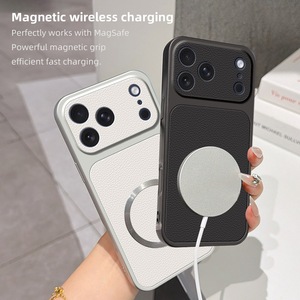 Luxury Magnetic Soft <strong>Touch</strong> PU Leather Phone Case iPhone 17 Pro MAX 16 15 14 13 12 11 Pro MAX Shockproof Frame <strong>Protective</strong> Case - Product Image 3
