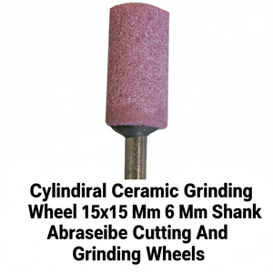 TTAKE Cylindrical Ceramic <b>Grinding</b> <b>Wheel</b> 15x15 Mm 6 Mm Shank Abrasive Cutting And <b>Grinding</b> <b>Wheels</b> - Product Image 2