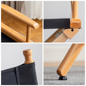 OEM ODM Customized Portable <strong>Director</strong> <strong>Chair</strong> <strong>Garden</strong> Outdoor Solid Wood Iron Frame Folding Leisure <strong>Chair</strong> with Modern Design - Product Image 4