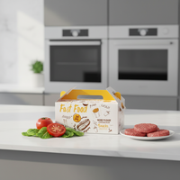 Boîte à emporter pour poulet frit, boîte à hamburger jetable, emballage pour restauration rapide, conteneur alimentaire à emporter