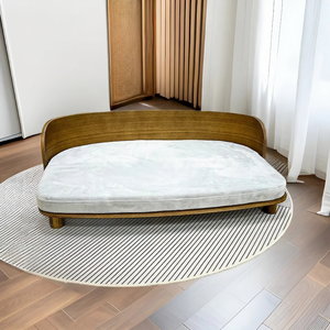 Hondenbed van massief hout Luxe huisdieraccessoires Ecologisch huisdierhuis Zachte huisdierproducten Kattenmeubels voor woonkamermeubilair - Product Image 2