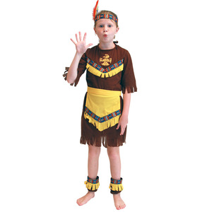 Disfraces de <span class=keywords><strong>princesa</strong></span> india para Halloween, disfraz de cazadora de <span class=keywords><strong>Pocahontas</strong></span> para niñas, fiesta de Purim, vestido elegante de Mardi Gras - Product Image 4