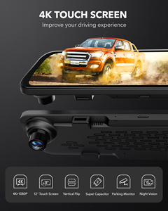 WOLFBOX G840S 4K 1080P 방수 터치 스크린 미러 듀얼 렌즈 자동차 대시 캠 GPS - Product Image 6