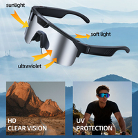 Lunettes de cyclisme intelligentes sportives 2026 Q01 avec caméra 8MP, enregistrement vidéo 4K, appels Bluetooth, transfert de musique Wi-Fi, légères, lunettes de soleil intelligentes IA
