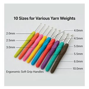 Kit de démarrage au crochet de haute qualité en gros, outils et accessoires de tricot, fournitures artisanales DIY pour débutants, rangement et transport pour la broderie - Product Image 3