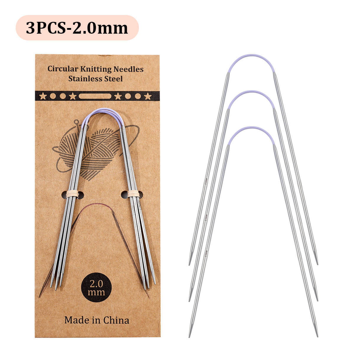 หัวแกะสลักเดี่ยวขนาด 2.0 มม. (3 ชิ้นต่อคู่)