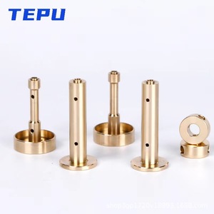 Pièces usinées en cuivre Tepu, diamètre 36 mm, tournage et fraisage, composants mécaniques personnalisés pour usage industriel - Product Image 1