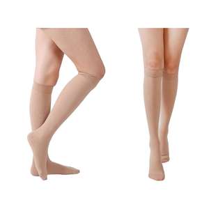 Unisex 20-30mmhg in Stock Factory Wholesale Closed Toe M&eacute;dical Compression Knee High Travel/<strong>Flight</strong> Socks for <strong>Man</strong> &amp; Women - Product Image 3